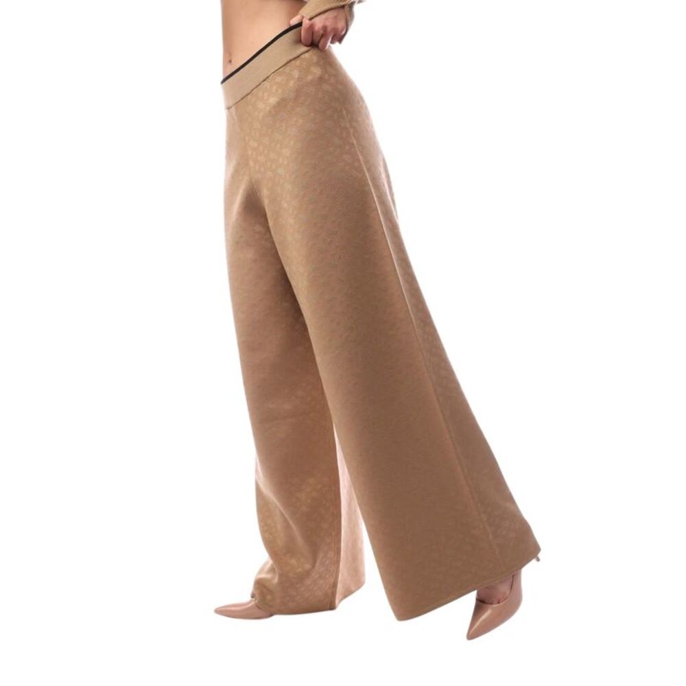 Boss Womens/Ladies Filara Geometric Wide Leg Palazzo Trousers / Medium Beige - Picture 3 of 3